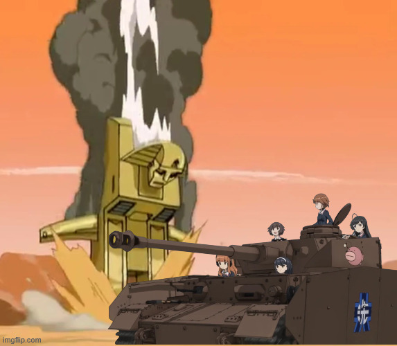 Oarai in the 2nd Pyramid Wars | image tagged in girls und panzer,venture bros,parody,meme,crossover,edit | made w/ Imgflip meme maker