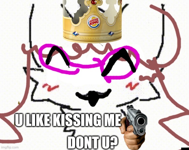 you like kissing boys | DONT U? U LIKE KISSING ME | image tagged in you like kissing boys | made w/ Imgflip meme maker