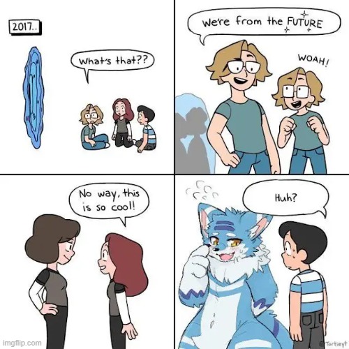(art credit: tortyieyt) | image tagged in furry,kemono,comic,cute,wholesome | made w/ Imgflip meme maker