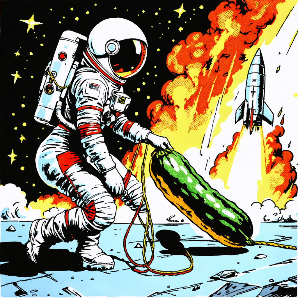 Space Courgette Prank Blank Meme Template