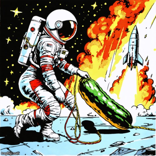 Space Courgette Prank | image tagged in space courgette prank | made w/ Imgflip meme maker