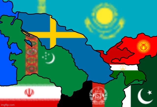 Wtf is Sweden doing in Central Asia bro | made w/ Imgflip meme maker