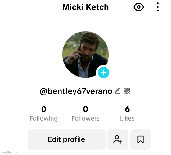 My TikTok Not That Anyone Cares | image tagged in tiktok,profile picture,adam fergus,here it is,not that anyone cares,my account | made w/ Imgflip meme maker