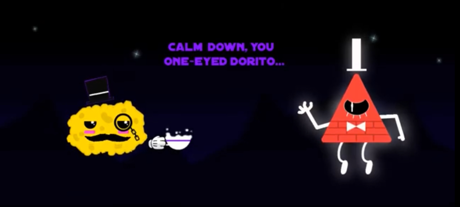Calm down you one-eyed Dorito… Blank Meme Template