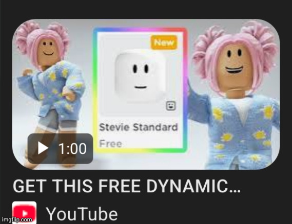image tagged in stevie standard,roblox,youtube,funkaloid | made w/ Imgflip meme maker