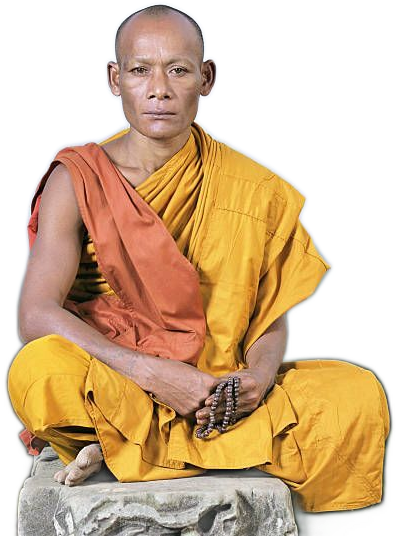Cambodian Monk Blank Meme Template