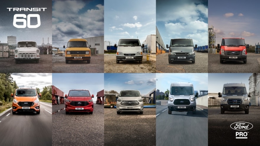 Ford Transit 60 Years Blank Meme Template