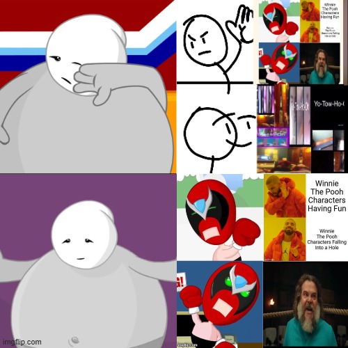Old Memeception days... | image tagged in strong sad hotline bling,memeception,hotline bling | made w/ Imgflip meme maker