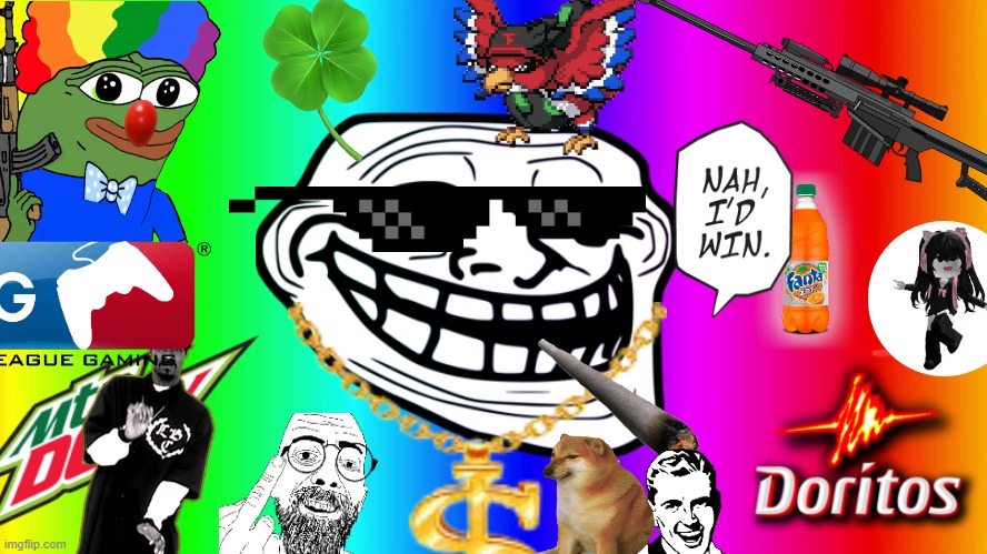 MLG Trollface | image tagged in mlg | made w/ Imgflip meme maker