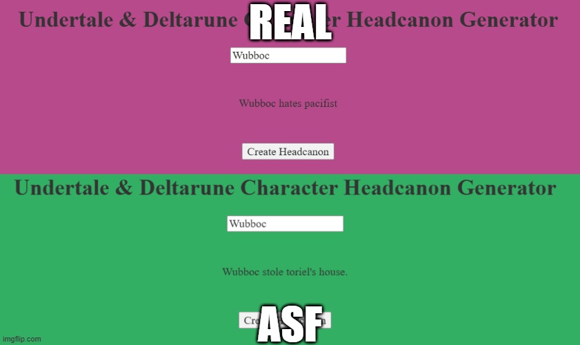 REAL; ASF | made w/ Imgflip meme maker