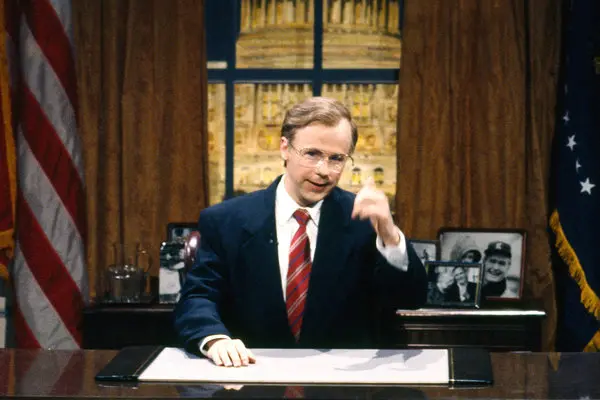 Carvey Bush Desk Blank Meme Template