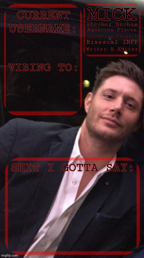 High Quality KierMick Jensen Ackles Blank Meme Template