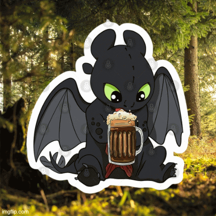 toothless with root beer | image tagged in gifs,toothless cute | made w/ Imgflip images-to-gif maker