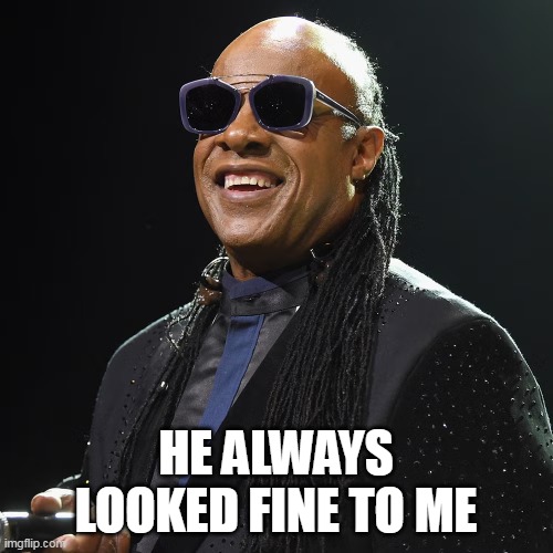 HE ALWAYS LOOKED FINE TO ME | made w/ Imgflip meme maker