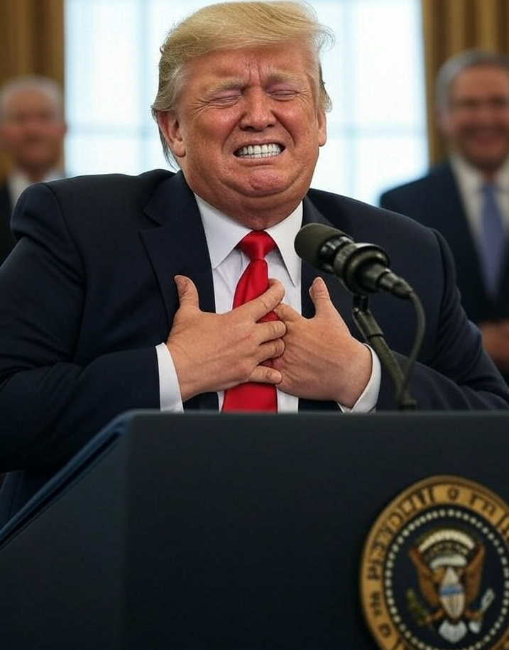 Donald Trump heart attack Blank Meme Template