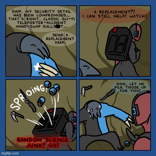 image tagged in stars,alien,robot,science,junk,random bullshit go | made w/ Imgflip meme maker