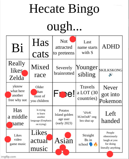 so close | image tagged in hecate bingo | made w/ Imgflip meme maker