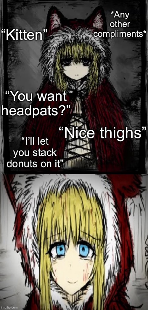 Red hood finds true love Blank Meme Template