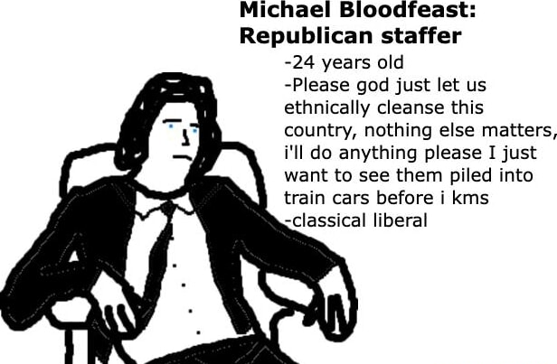 Michael Bloodfeast Blank Meme Template