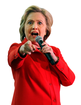 Hillary pointing .png Blank Meme Template