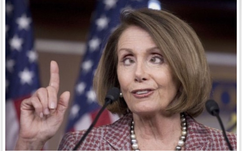What is Nancy Pelosi pointing to? Blank Meme Template