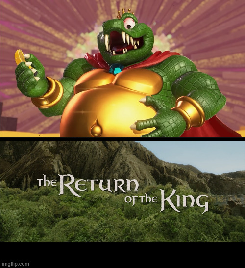 Return Of The King | image tagged in return of the king,donkey kong | made w/ Imgflip meme maker