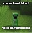 good luck reading allat | cracker barrel fell off; whose idea was this rebrand | image tagged in cripir | made w/ Imgflip meme maker