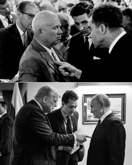 Trump Putin Nixon Khrushchev Blank Meme Template