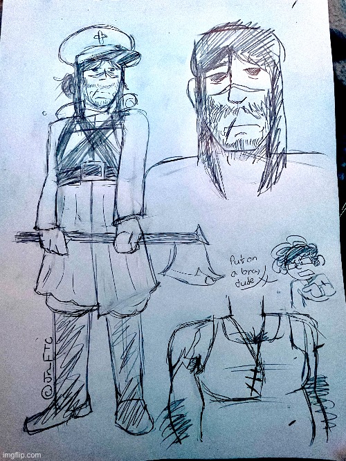 Redesign of Dmitri bc I did him dirty | image tagged in gutsandblackpowder,gnb | made w/ Imgflip meme maker
