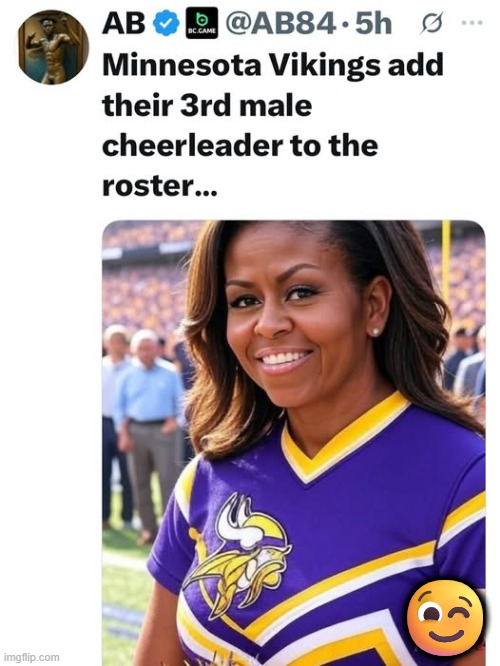 Just call her 'Mike' | 😉 | image tagged in political humor,michelle obama,manly,overly manly woman | made w/ Imgflip meme maker