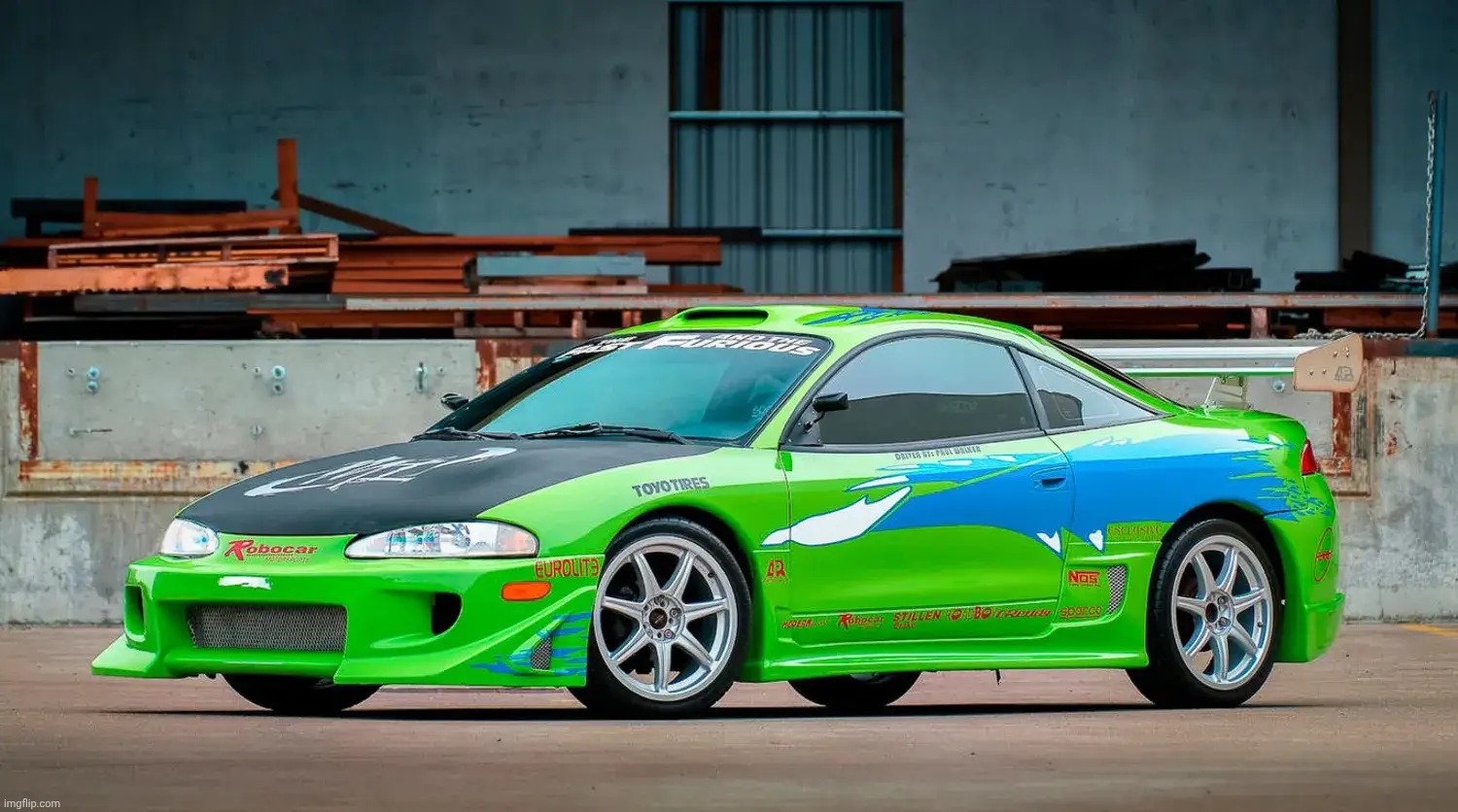 Brian O'Connor Mitsubishi Eclipse 2FAST 2FURIOUS | image tagged in mitsubishi eclipse 2fast 2furious,fast and furious,brian o'connor | made w/ Imgflip meme maker