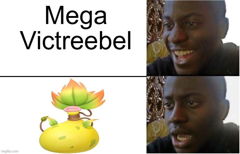 what the hell is this???? | Mega Victreebel | image tagged in disappointed black guy,pokemon memes,pokemon,nintendo,nintendo switch | made w/ Imgflip meme maker