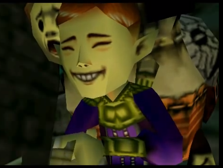 Happy Mask Salesman Blank Meme Template