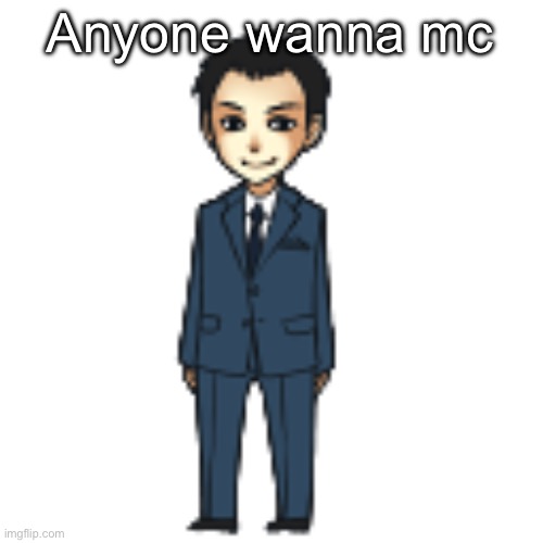 Chat is so fucking dead | Anyone wanna mc | image tagged in moriarty but a shimeji | made w/ Imgflip meme maker
