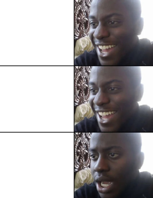 Build up to disappointment Blank Meme Template