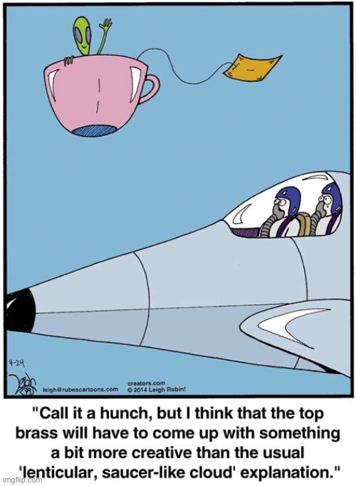 Rubes | image tagged in comics,rubes,fighter jet,alien,ufo | made w/ Imgflip meme maker