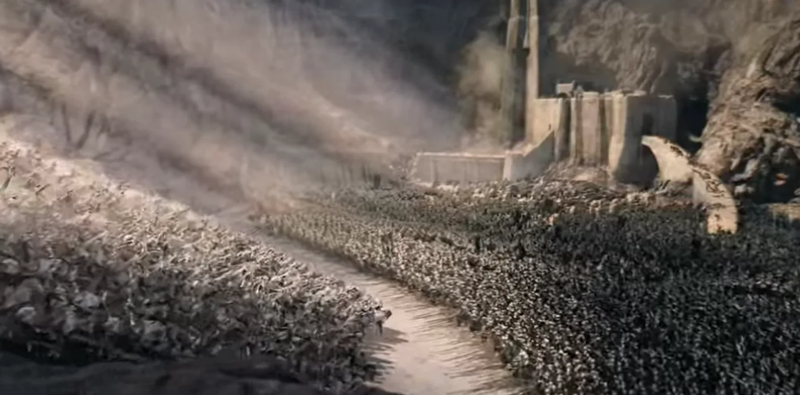 Helm's Deep Gandalf Blank Meme Template