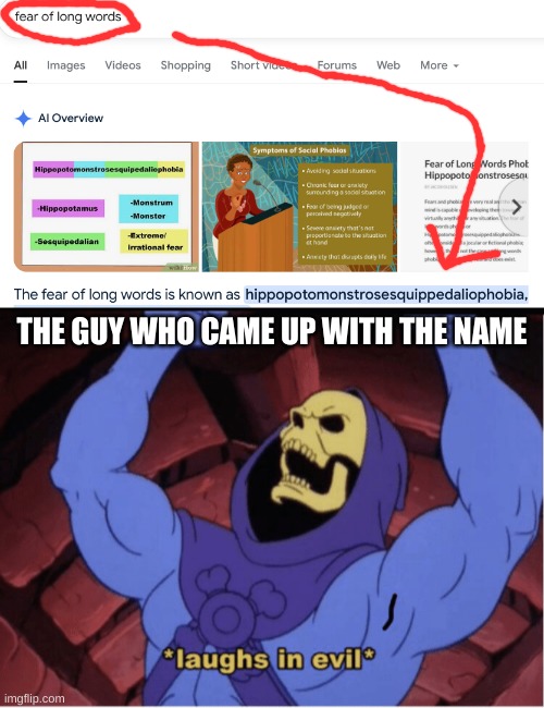He knew for sure | THE GUY WHO CAME UP WITH THE NAME | image tagged in laughs in evil | made w/ Imgflip meme maker