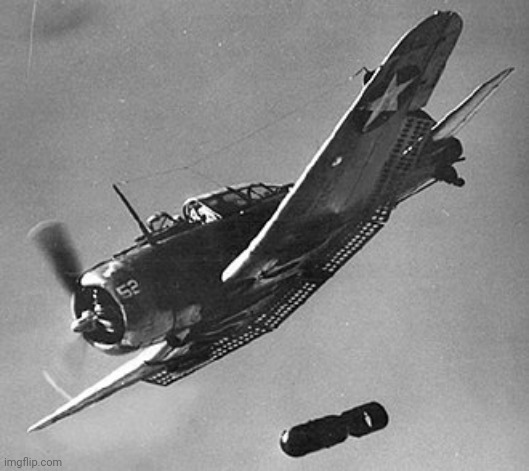 @post below | image tagged in fighter dropping bomb | made w/ Imgflip meme maker