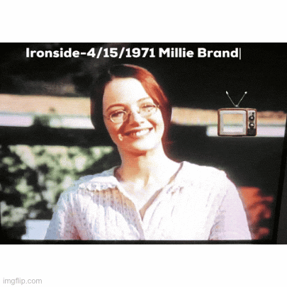 Ironside- 1971- as Millie Brand | image tagged in gifs,patricia mattick,pattye mattick,adorable,ironside,1971 tv | made w/ Imgflip images-to-gif maker