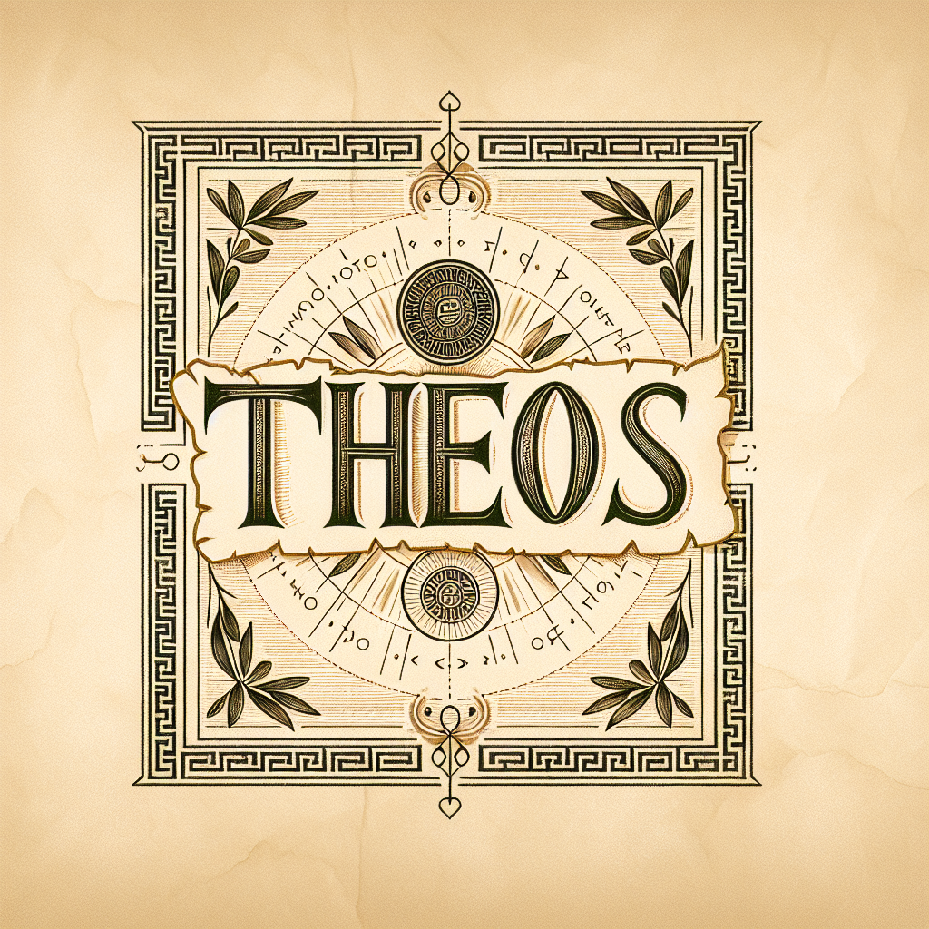 Theos" (θεός): the Greek word Blank Meme Template
