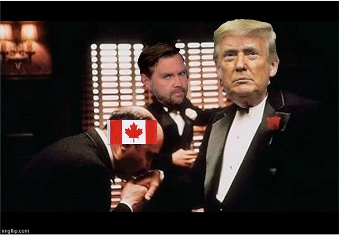 Oh Canada | image tagged in kiss the ring godfather | made w/ Imgflip meme maker