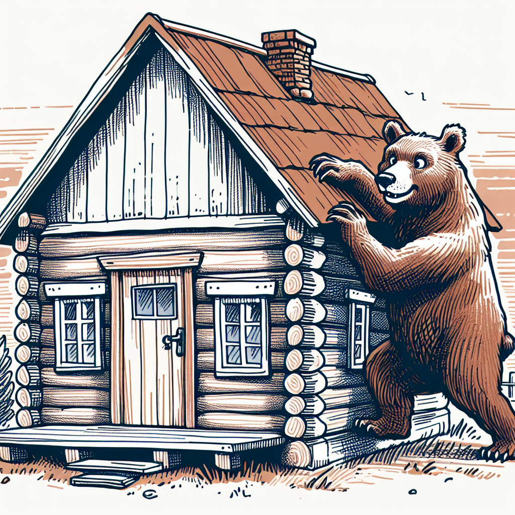 bear breaking into a house Blank Meme Template