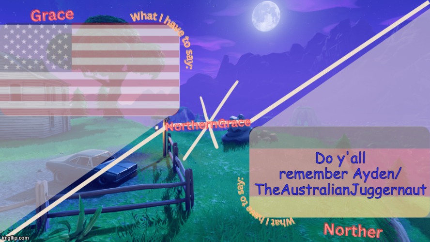 NorthernGrace Temp | Do y'all remember Ayden/ TheAustralianJuggernaut | image tagged in northerngrace temp | made w/ Imgflip meme maker