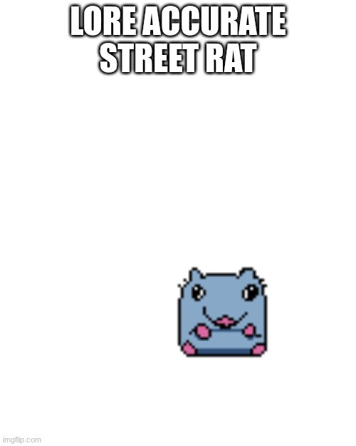 Small Stupid Rat | LORE ACCURATE STREET RAT | image tagged in small stupid rat | made w/ Imgflip meme maker