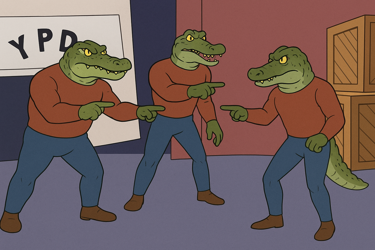 Crocodile spiderman Blank Meme Template