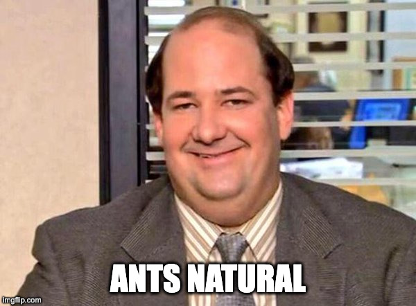 Kevin from the Office | ANTS NATURAL | image tagged in kevin from the office | made w/ Imgflip meme maker