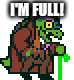 I ate 3/4 of a pizza for dinner. No space left for any other food. | I'M FULL! | image tagged in gerson boom deltarune | made w/ Imgflip meme maker
