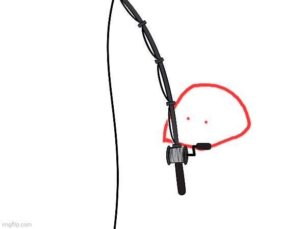 made some blobie fanart of it fishing | made w/ Imgflip meme maker