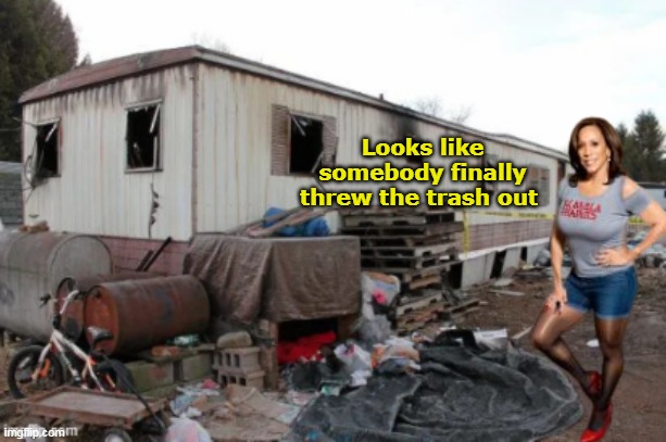 Looks like somebody finally threw the trash out | made w/ Imgflip meme maker